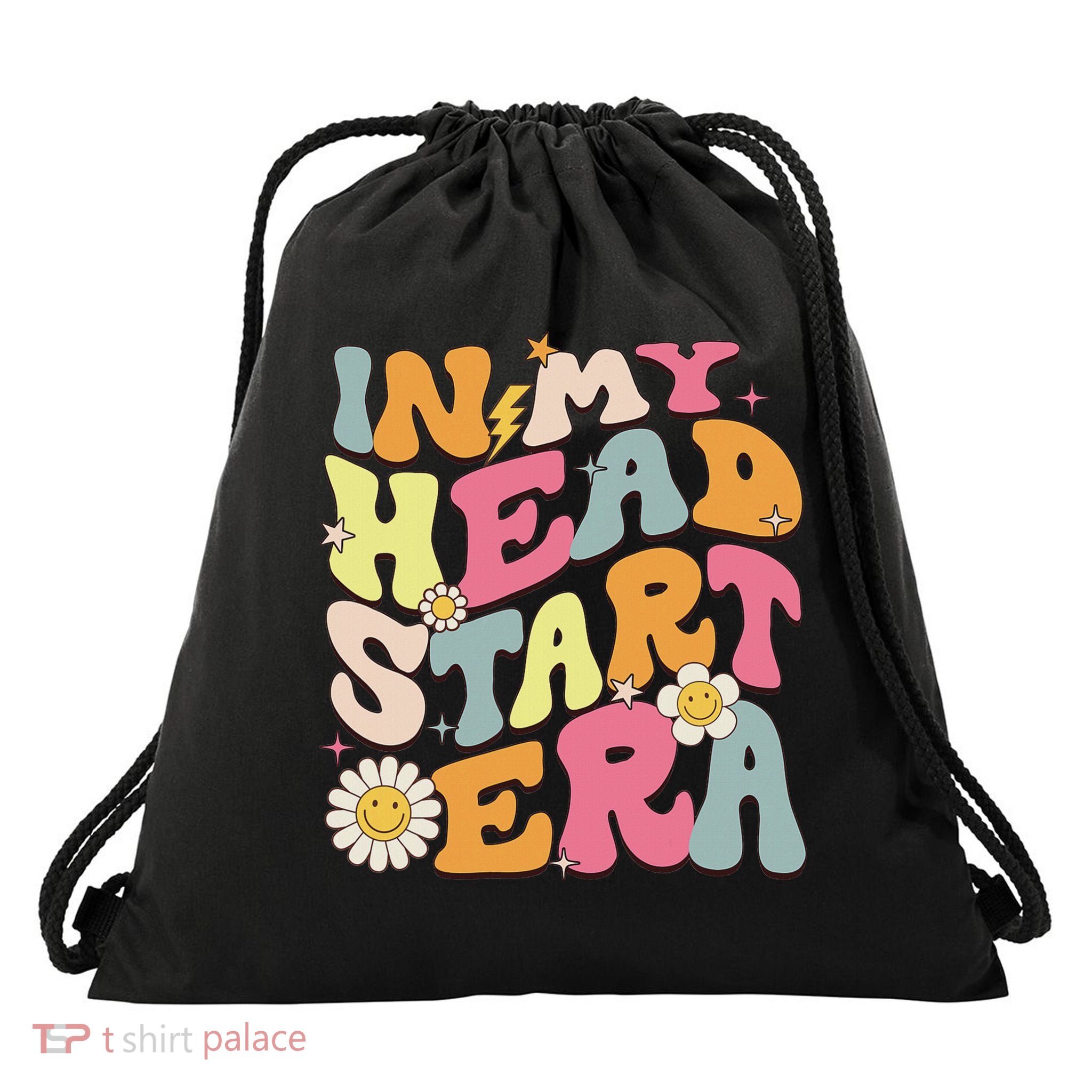 Groovy In My Head Start Era Homeschool Headstart Teacher Drawstring Bag