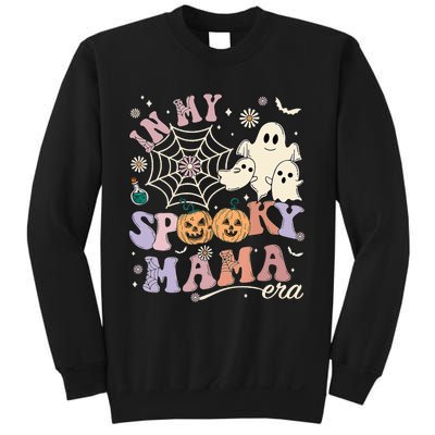 Groovy In My Spooky Mama Era Ghost Pumpkin Halloween Wo Sweatshirt