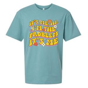 Groovy Its Me Hi I'm The Problem Sueded Cloud Jersey T-Shirt