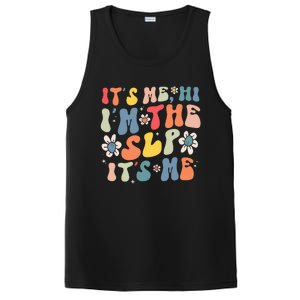 Groovy It's Me Hi I'm The SLP It's Me Funny Speech Therapy PosiCharge Competitor Tank