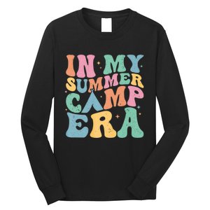 Groovy In My Summer Camp Era Retro Summer Camper Long Sleeve Shirt