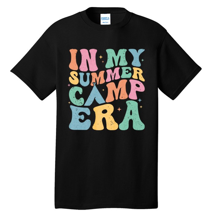 Groovy In My Summer Camp Era Retro Summer Camper Tall T-Shirt