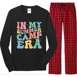 Groovy In My Summer Camp Era Retro Summer Camper Long Sleeve Pajama Set