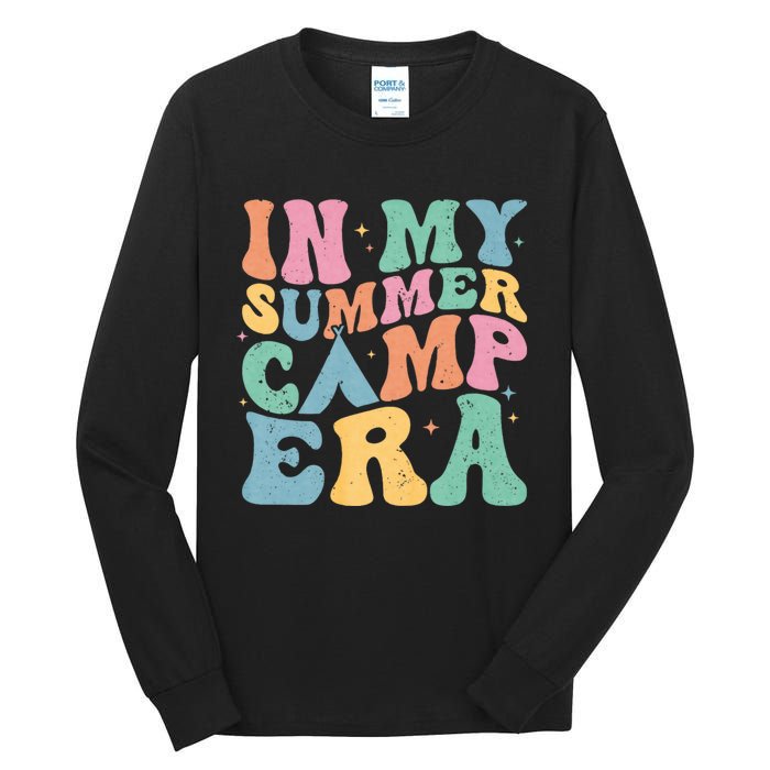 Groovy In My Summer Camp Era Retro Summer Camper Tall Long Sleeve T-Shirt