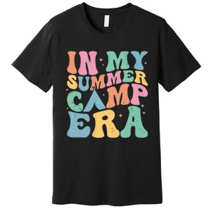 Groovy In My Summer Camp Era Retro Summer Camper Premium T-Shirt