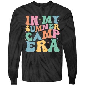 Groovy In My Summer Camp Era Retro Summer Camper Tie-Dye Long Sleeve Shirt