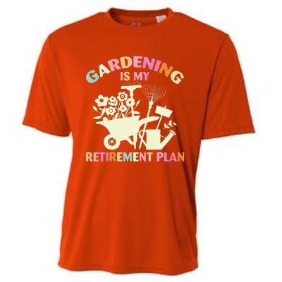 Gardening Is My Retirement Plan Cooling Performance Crew T-Shirt