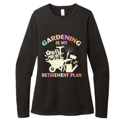 Gardening Is My Retirement Plan Womens CVC Long Sleeve Shirt