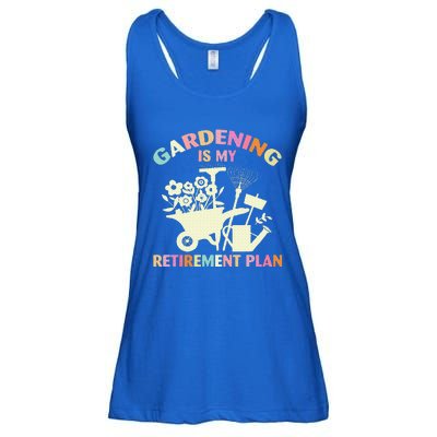 Gardening Is My Retirement Plan Ladies Essential Flowy Tank