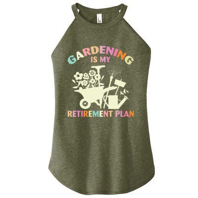 Gardening Is My Retirement Plan Women's Perfect Tri Rocker Tank