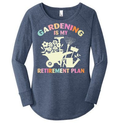 Gardening Is My Retirement Plan Women's Perfect Tri Tunic Long Sleeve Shirt