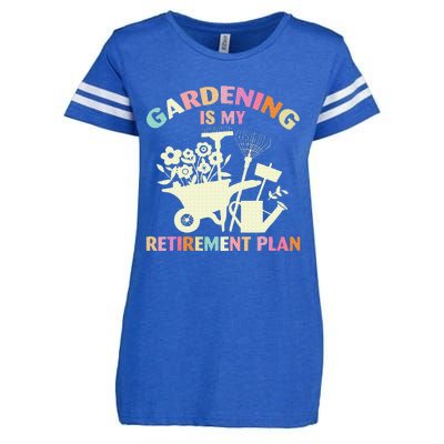 Gardening Is My Retirement Plan Enza Ladies Jersey Football T-Shirt