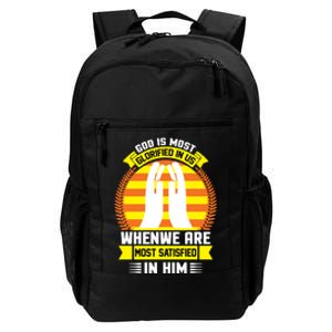 God Is Most Glorified In Us When We Are Most Satisfied In Him Daily Commute Backpack