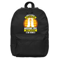 God Is Most Glorified In Us When We Are Most Satisfied In Him 16 in Basic Backpack