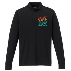 Groovy In My Girl Dad Era Performance Long Sleeve Polo