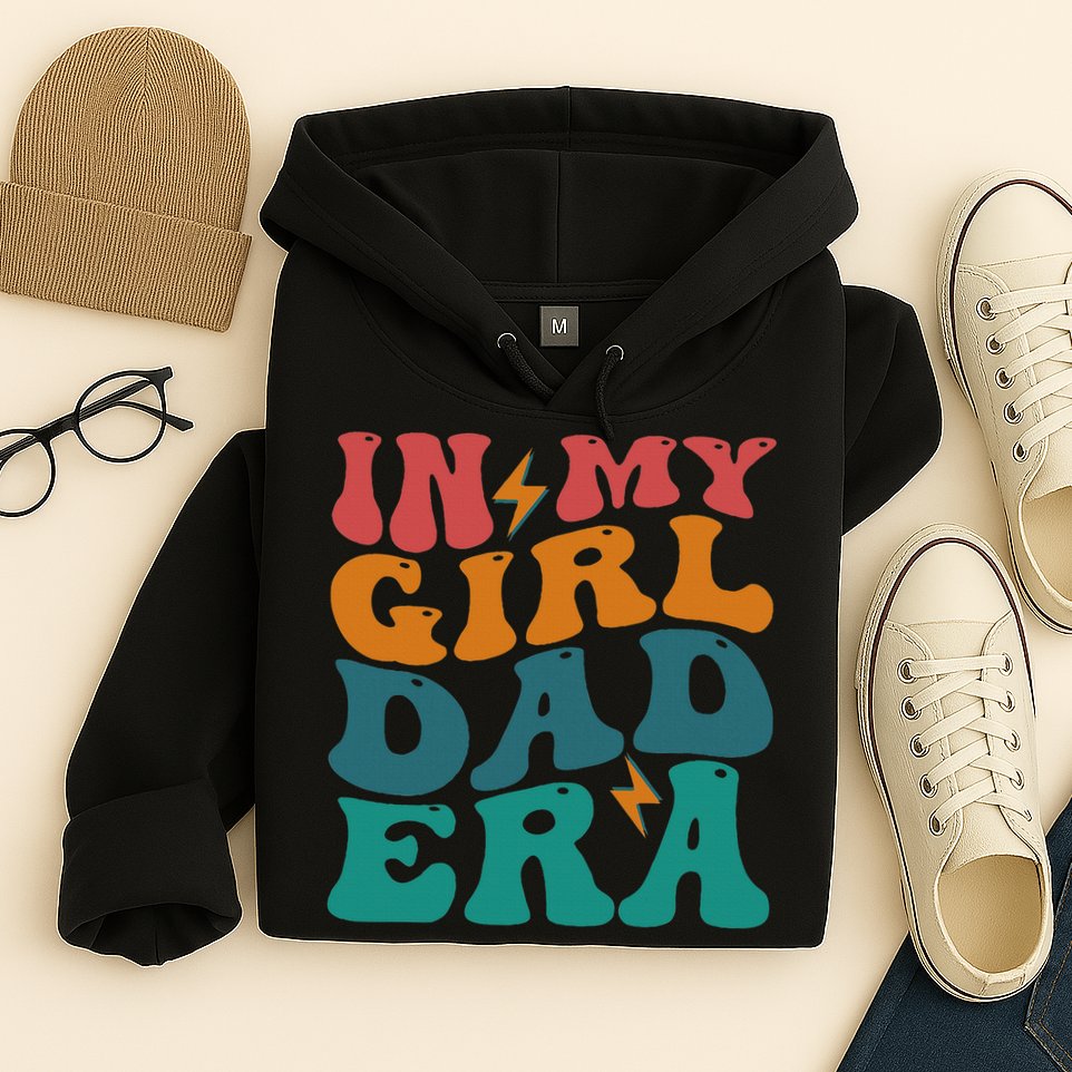 Groovy In My Girl Dad Era Hoodie