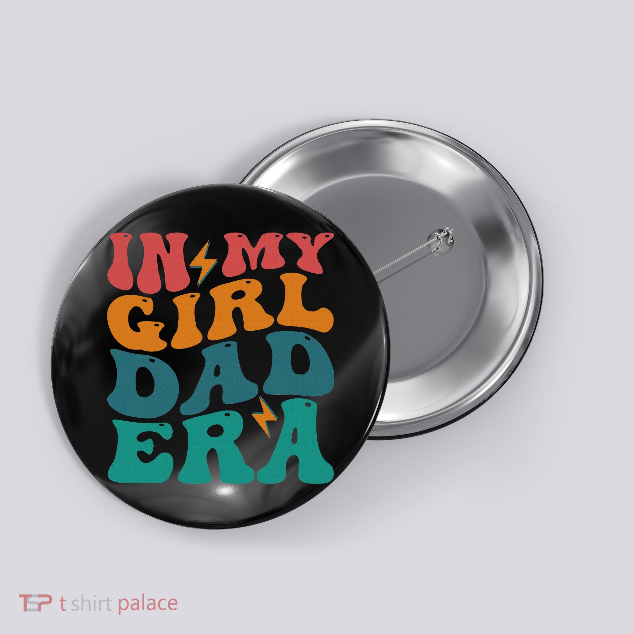 Groovy In My Girl Dad Era Button