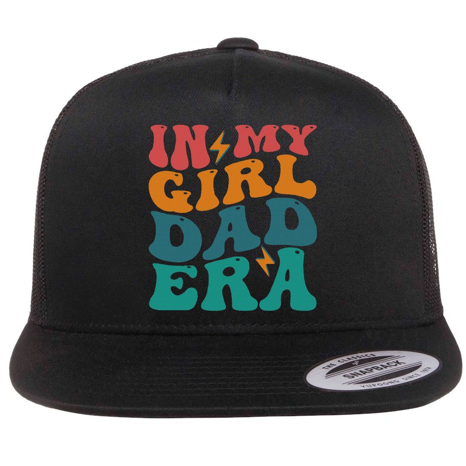 Groovy In My Girl Dad Era Flat Bill Trucker Hat
