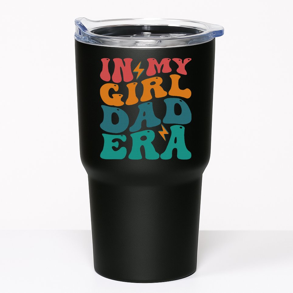 Groovy In My Girl Dad Era Tumbler
