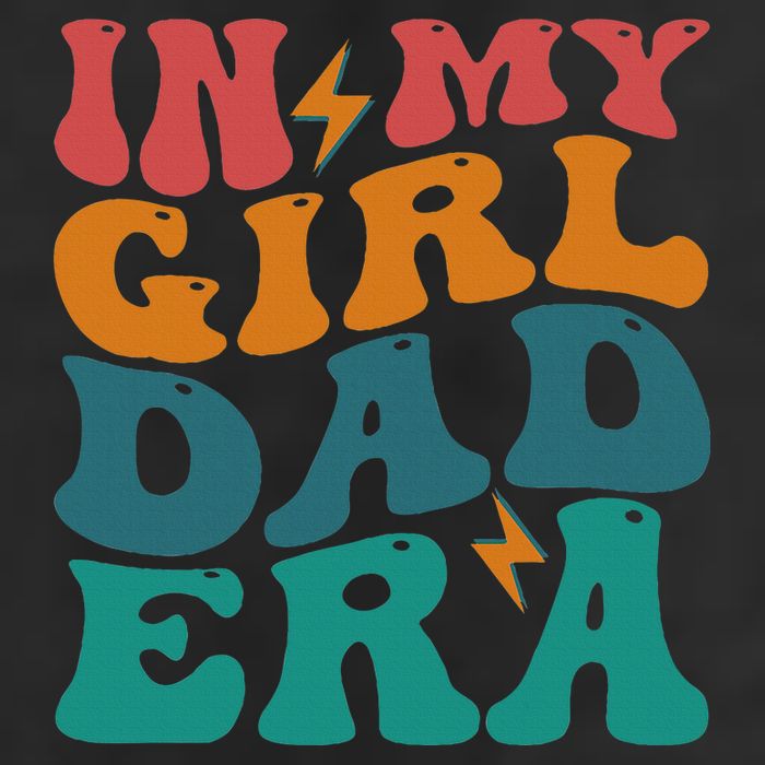 Groovy In My Girl Dad Era Golf Towel