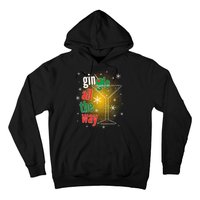 Gin all the way Jingle Funny Christmas Hoodie