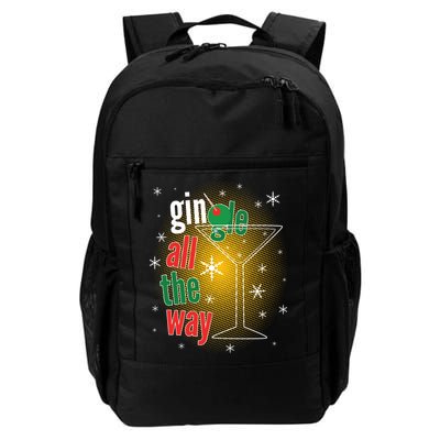 Gin all the way Jingle Funny Christmas Backpack