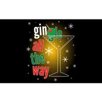 Gin all the way Jingle Funny Christmas Bumper Sticker