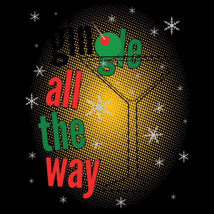 Gin all the way Jingle Funny Christmas Mug