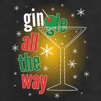 Gin all the way Jingle Funny Christmas 15oz Campfire Ceramic Mug