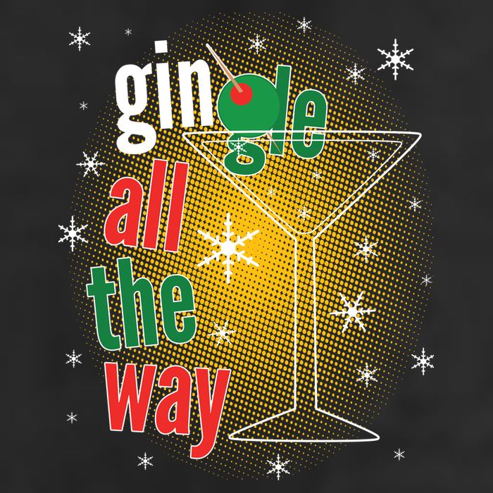 Gin all the way Jingle Funny Christmas 15oz Campfire Ceramic Mug