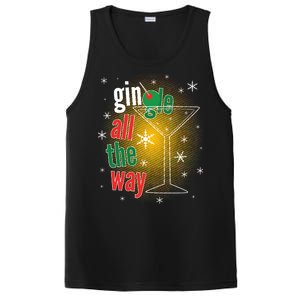 Gin all the way Jingle Funny Christmas PosiCharge Competitor Tank