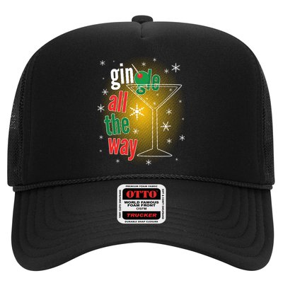 Gin all the way Jingle Funny Christmas Trucker Hat