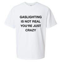 Gaslighting Is Not Real Sueded Cloud Jersey T-Shirt