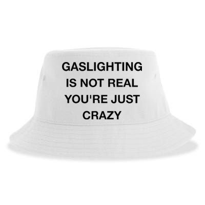 Gaslighting Is Not Real Sustainable Bucket Hat