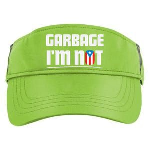 Garbage IM Not Puerto Rico Flag Boricua Adult Drive Performance Visor