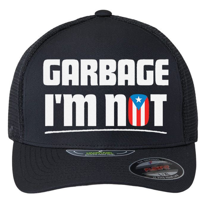 Garbage IM Not Puerto Rico Flag Boricua Flexfit Unipanel Trucker Cap