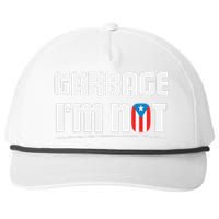 Garbage IM Not Puerto Rico Flag Boricua Snapback Five-Panel Rope Hat