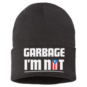 Garbage IM Not Puerto Rico Flag Boricua Sustainable Knit Beanie