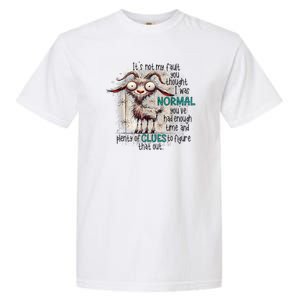 Goat ItS Not My Fault You Thought I Was Normal Garment-Dyed Heavyweight T-Shirt