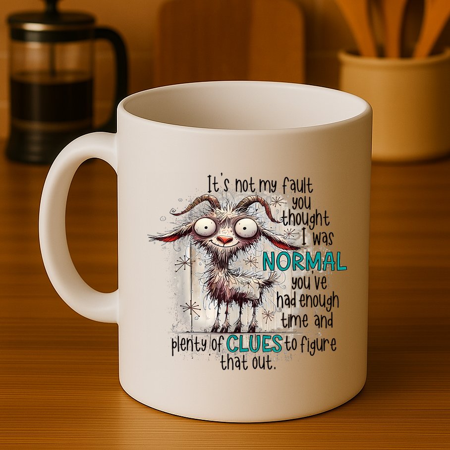 Goat ItS Not My Fault You Thought I Was Normal Mug