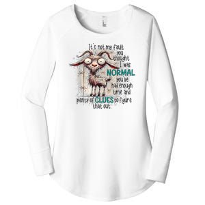 Goat ItS Not My Fault You Thought I Was Normal Women's Perfect Tri Tunic Long Sleeve Shirt