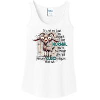 Goat ItS Not My Fault You Thought I Was Normal Ladies Essential Tank