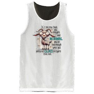 Goat ItS Not My Fault You Thought I Was Normal Mesh Reversible Basketball Jersey Tank