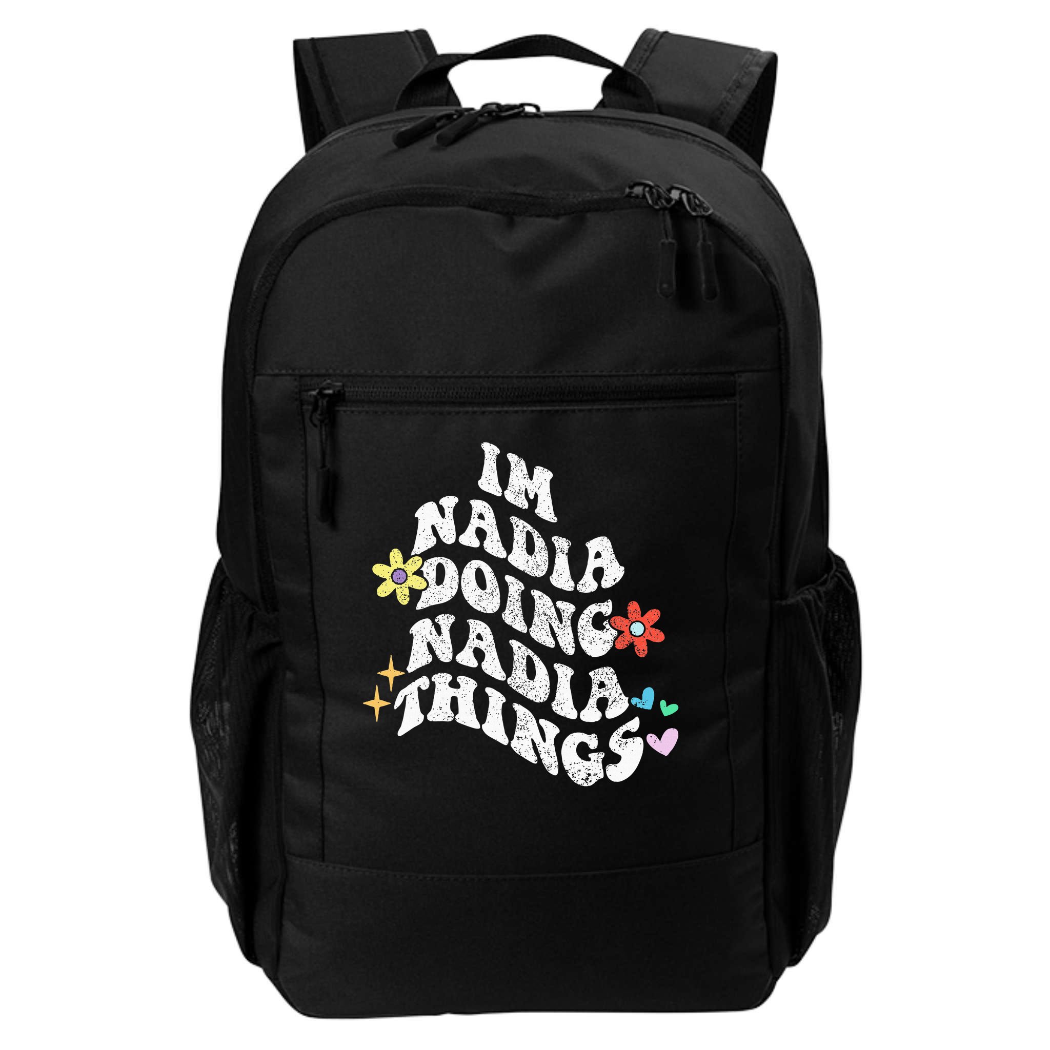 Groovy Im Nadia Doing Nadia Things Funny Mother's Day Backpack