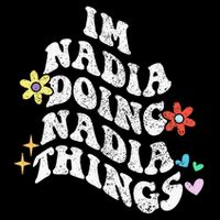 Groovy Im Nadia Doing Nadia Things Funny Mother's Day Drawstring Bag