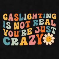 Gaslighting Is Not Real Youre Just Crazy Retro Groovy Ladies PosiCharge Tri-Blend Wicking Tank