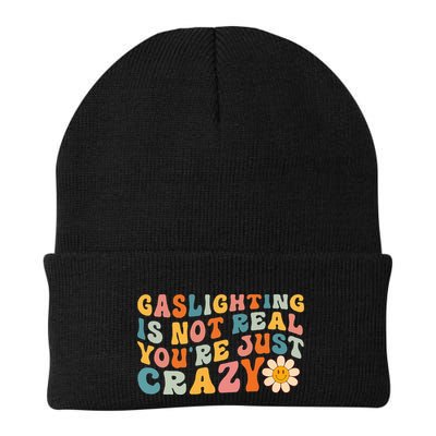 Gaslighting Is Not Real Youre Just Crazy Retro Groovy Beanie