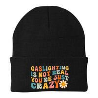 Gaslighting Is Not Real Youre Just Crazy Retro Groovy Beanie