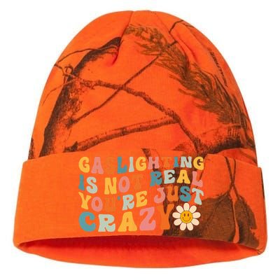 Gaslighting Is Not Real Youre Just Crazy Retro Groovy Kati Licensed 12" Camo Beanie