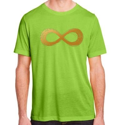 Golden Infinity Neurodiversity Symbol Autism Awareness Adult ChromaSoft Performance T-Shirt